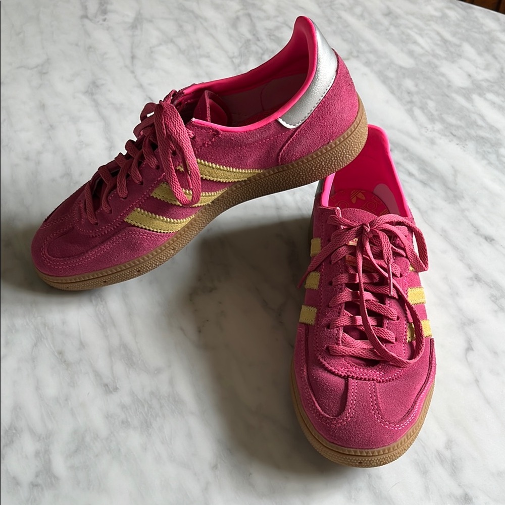 Adidas “Spezial” Pink and Yellow Retro Sneakers